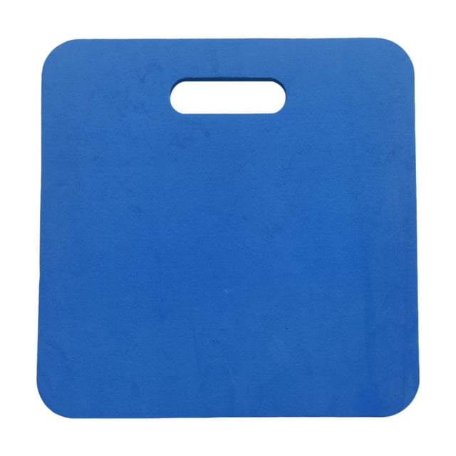 Coussin de Siège de Stade Coussin de Siège de Camping Coussin de Genoux Polyvalent Coussin de Stade Bleu, en Mousse EVA Haute Densité. Présente un design Rectangulaire avec des Coins Arrondis et une Poignée Intégrée pour la Portabilité. Mesure 12,60x12,60x0,39 Pouces, Convient comme Coussin de Stade, Coussin de Genoux de Jardinage Ou Siège portable. Facile à Nettoyer avec du Savon et de l'Eau.