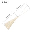 thumbnail image 2 of Unique Bargains 6.5' Silky Bookmark Tassels with Loop for DIY Craft Accessory, 8Pack Beige, 2 of 5