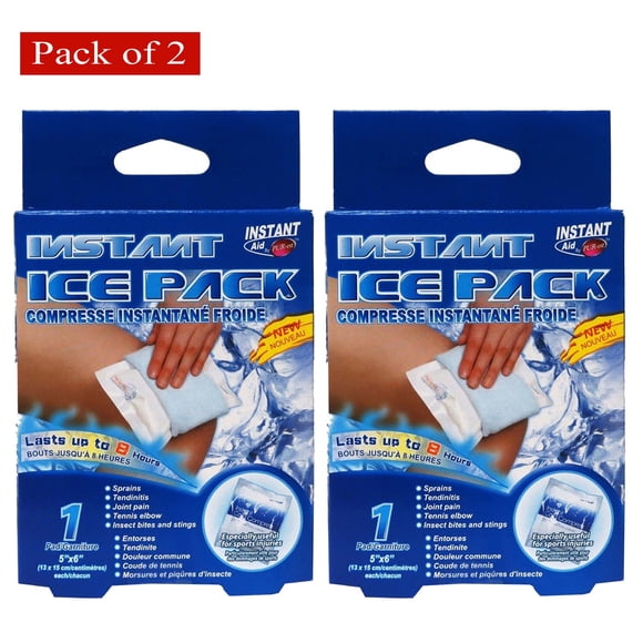 Instant Aid Cold Pack 15 x 13cm (Pack of 2)
