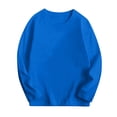 thumbnail image 4 of WUANDIXFA T-Shirts à Manches Longues pour Enfants Garçons Automne Coton T-Shirts à Col Rond à Manches Longues Hauts Tee Bleu, 5-6 Ans, 4 of 4