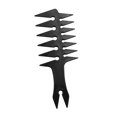 thumbnail image 1 of Men's Head Comb Wide Tooth Fork Comb Barber for Slicked Back Hairstyle Black, 1 of 8