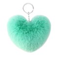 thumbnail image 1 of Heart Shape Hair Pendant Handbag Decor Keychain Key Buckle Ring Shoulder Bag Hanging Ornaments, 1 of 4