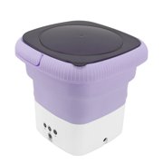 Convenient Laundry Solution Portable Washing Machine ABS Mini Size Washer Noiseless Mini Foldable Laundry Bucket Washer For RV Travel Apartment US Plug 120 To 240V Portable