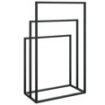 thumbnail image 3 of vidaXL Freestanding Towel Rack Black 48x24x79 cm Iron, 3 of 4