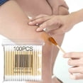 thumbnail image 1 of Cotton Swabs Wooden Stick Double Tip First Aid Removal Home Essentials Hygiene, 1 of 9