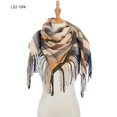 thumbnail image 1 of Dvkptbk Foulards pour Femmes Mode Hiver Femmes Foulard Colorée Décontractée Foulard à Franges Châle Vêtements en Liquidation, 1 of 5