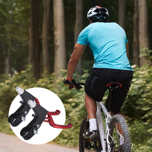 Kit De 2 Leviers De Frein En Aluminium + 2 Câbles – Compatible VTT, Route, V-brake Et Disque Mécanique