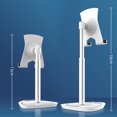thumbnail image 2 of Raindrops Telephone Stand Retractable Phone Rack Metal White 1Set for Friends, 2 of 8