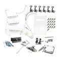 thumbnail image 2 of Milaget DIY Electric Guitar Kits Portable Retro Multifunction Backplate Accesssories white B, 2 of 9