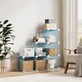 thumbnail image 4 of Wire Cube Storage, 6-Cube Closet Organizer Storage, Modular Shelves Units, Storage Bins Shelving, for Bedroom, Office, 4 of 9