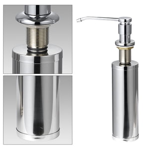 OUNONA Dish Soap Bottle Stainless Steel Silver 1Pcs for Home Cleaning