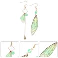 thumbnail image 2 of KAKOWELY Boucles d'Oreilles Papillons 1 Paire Boucles d'Oreilles Ailes de Cigale Exquises Boucles d'Oreilles Pendantes Décorations d'Oreilles de Mariée 3.54"X0.51"X0.2", 2 of 4