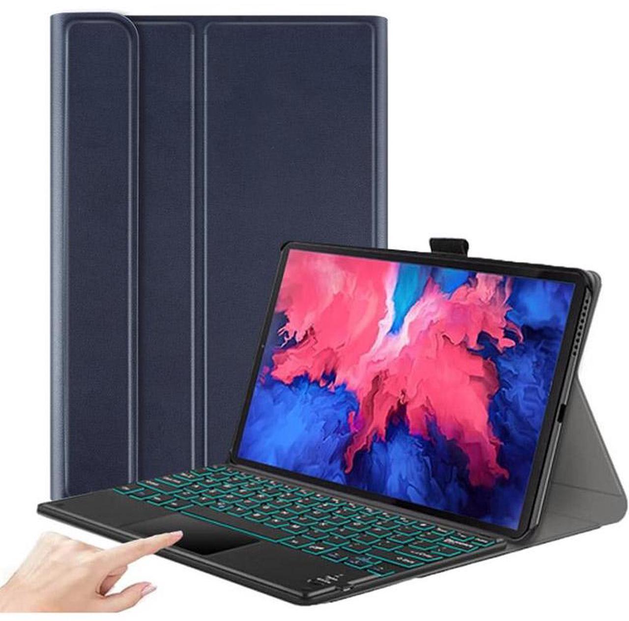 Case with Trackpad Keyboard for Lenovo Idea Tab Pro 12.7 2025 / Lenovo Xiaoxin Pad Pro 12.7 Inch 2025 TB375FC TB373FU with Trackpad 7 Color Backlits