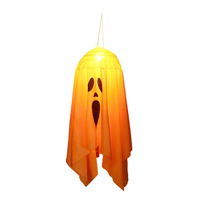 Small Orange Led Ghost Lantern String Light Handheld Pumpkin Lamp Battery Powered Halloween Party Decoration For Indoor Outdoor Use Polyester Fiber A