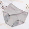 thumbnail image 2 of B91xZ Culottes Bikini pour Femmes en Coton Taille Haute, sous-Vêtements, TTTG Gris, 2 of 5
