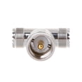 thumbnail image 3 of T Shape UHF Male PL259 To 2 UHF Female SO239 Triple RF Connector 3-way Coaxial Adapter, 3 of 3