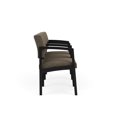 thumbnail image 4 of Lenox Steel Reception Waiting Room 3 Seats Chair / Black Steel / Brown, 4 of 5