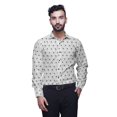 thumbnail image 1 of BESTMAN Formal Shirts For Men Slim Fit Printed Full Sleeve Shirts For Men, 1 of 5