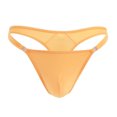 thumbnail image 1 of EOYWHK String pour Homme sous-Vêtements Rafraîchissant en Soie Glacée Bikini sous-Vêtements Boucle Ajustable Super Doux T-Back Caleçons Courts U-Bump Extensible Bas de Maillot de Bain, 1 of 5