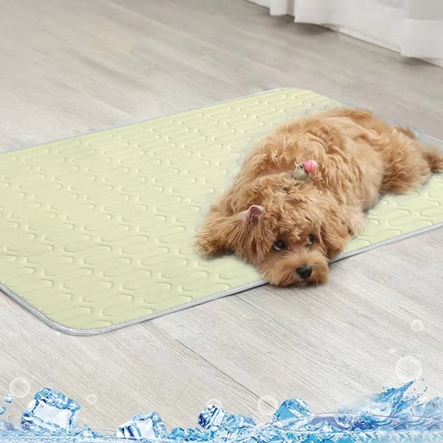 Tapis Rafraîchissant pour Chien Grand Auto-Refroidissant pour Chiens Tapis de Couchage pour Chien Couverture Auto-Refroidissante pour Animal Extérieur Intérieur Tapis Rafraîchissants