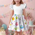 thumbnail image 1 of LOVZFMLL Robe d'Été Décontractée Sans Manches à Col Rond avec Boutons et Poches pour Filles de 2 à 12 Ans, 1 of 2
