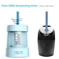 thumbnail image 3 of Deli Electric Pencil Sharpener,Suitable for No.2 Pencils Colored Pencils, USB & Battery Operated, Blue, 3 of 5