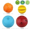 thumbnail image 2 of CHUANK Balle Distributrice de Friandises pour Chien 4 Pack Jouet Interactif Distributeur de Nourriture Casse-Tête Chiot, 2 of 8