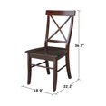 thumbnail image 4 of International Concepts Chaise X-Back avec Solid Woo, 4 of 5