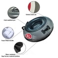 thumbnail image 2 of Compact Foldable Inflatable Snow Sled with Sturdy Handles - 80x80cm Small Size Gray - Soft Oxford Cloth Base & Freeze-Resistant Thickened PVC Inner Tube - Quick Inflation/Deflation Valve for Portable, 2 of 7