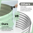 thumbnail image 3 of BeesClover Jardinière Surélevée, Ensemble de Grandes Boîtes de Plantation d'Extérieur 8x2x1 Pi avec Acier Galvanisé, Conception à Base Ouverte, Jardinière Surélevée pour Plantes d'Extérieur, Jardinière Surélevée Durable pour le Jardinage, 3 of 8
