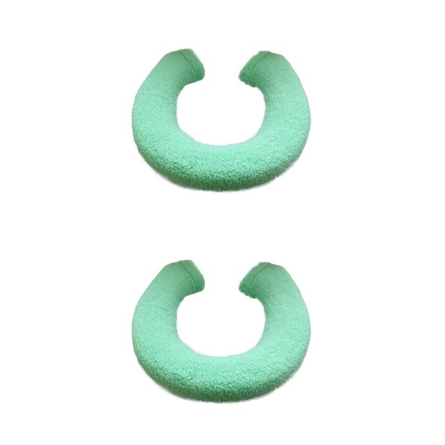 Thinsony Acrylic Fibers Made Toilet Mat Removable And Fits Most Toilets U Shape Green 2Set