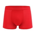 thumbnail image 4 of Plebaso Mens Underwear Boxer Briefs Comfortable Soft Underwear Short Leg Stretch Boxers for Men(2 Pack), 4 of 4
