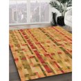 thumbnail image 3 of Ahgly Company Machine Washable Indoor Rectangle Transitional Orange Red Orange Area Rugs, 6' x 9', 3 of 7