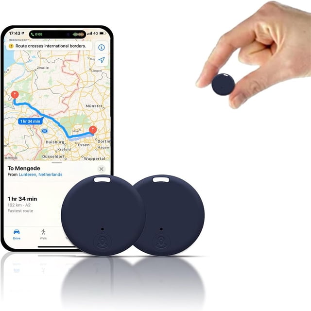 CUITING EasyFind Mini GPS Tracker for Vehicles Mini Worldwide GPS Tracker Car Locator Tracker Car Vehicle Tracking Anti-Lost Locator for Tracking System (Black 2pcs)