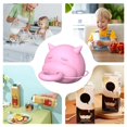 thumbnail image 2 of Protège-biberon en Silicone à Fermeture Rotative Impression 3D en Forme de Vache Housse de Carton de Lait pour Boisson Bébé Maison Randonnée Camping, 2 of 9