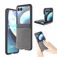 thumbnail image 1 of [PST] Motorola Moto Razr+ Plus / Razr 40 Ultra 2023 Leather Case, Slim Shockproof Hard PC Shell Leather Case Cover, 1 of 5