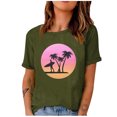 thumbnail image 1 of Birdeem Fashion Woman Print Round-Neck Short Sleeve T-Shirt Printing Loose Blouse Tops, 1 of 4