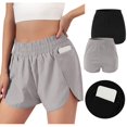 thumbnail image 4 of B91xZ Shorts de Gym pour Femmes Taille Haute Décontractée avec Poche, Multicolore G, 4 of 4