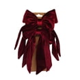 thumbnail image 1 of Holiday Time Christmas 2 Pack Red Velvet Bows, 1 of 5