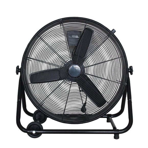 Tooltech® High velocity Drum Fan - 24-in - Black