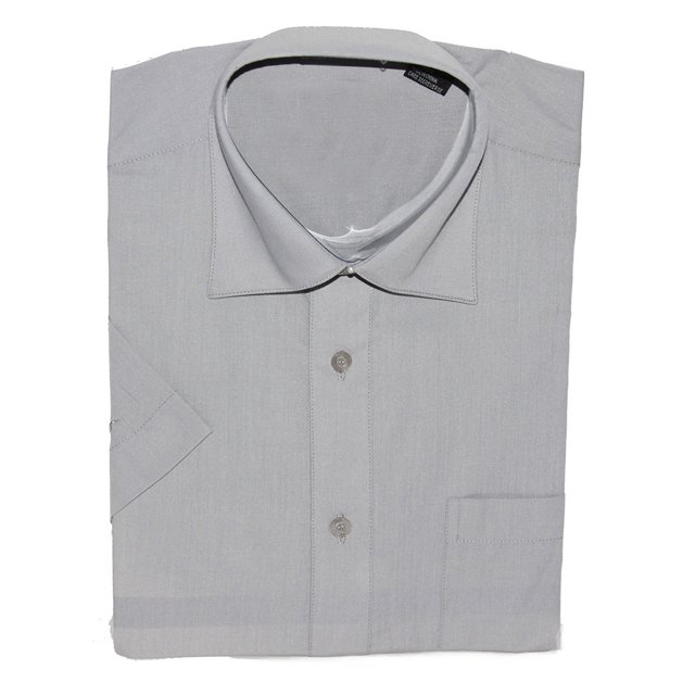 Gravity Threads Mens Dress Shirt Short Sleeve , L Lt Grey