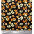thumbnail image 1 of Soimoi Poly Georgette Fabric Leaves & Flower Floral Decor Fabric Printed Yard 42 Inch Wide, 1 of 3