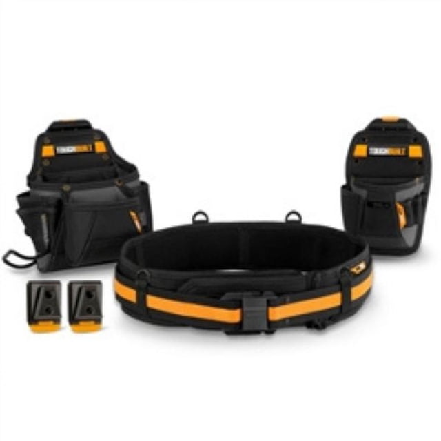 TB-CT-111-CP - HANDYMAN TOOL BELT SET 3PC WITH CLIP ON AND CLIP OFF BELT 32-48 IN