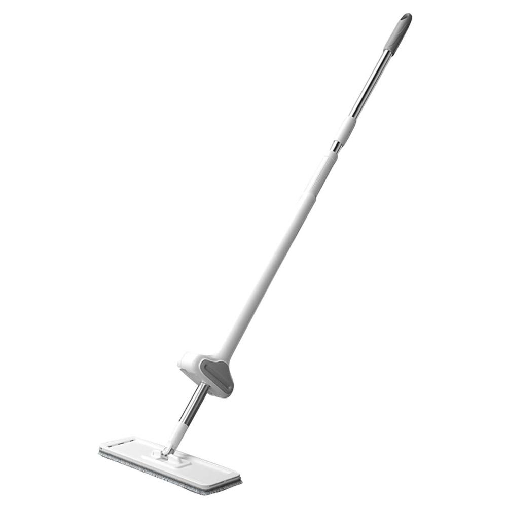 Hands-Free Flat Mop with 360° Rotation & Microfiber Pads - Self-Cleaning Bucket System for Hard Floors - Adjustable Handle & Large 40x60cm Head for Effortless Mopping