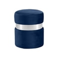 thumbnail image 1 of Meridian Furniture Hailey Contemporary Velvet Ottoman/Stool in Navy, 1 of 8