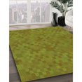 thumbnail image 3 of Ahgly Tapis Rectangulaire Lavable en Machine Intérieur Transitionnel Vert Pistache, 4 Pieds x 6 Pieds, 3 of 7
