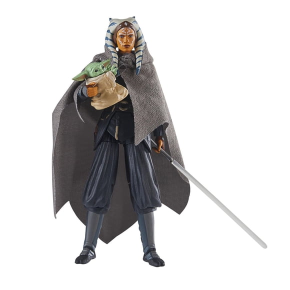 Star Wars The Vintage Collection Ahsoka Tano & Grogu Deluxe Action Figures, 3.75-Inch-Scale Star Wars: The Mandalorian Toys, Kids 4 and Up