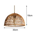 thumbnail image 3 of GROWTH TANK Bamboo Pendant Light Fixture Rattan Wicker Hanging Lamp Chandeliers for Bar Cafe, 3 of 4