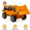thumbnail image 3 of TROPOW Electric Ride On Cars with Remote Control,TROPOW 12V Kids Ride-On Dump Truck–Electric Construction Toy Car with Remote Control,MP3 Player,and Working Dump Bed – Christmas Gifts for Kids, 3 of 8
