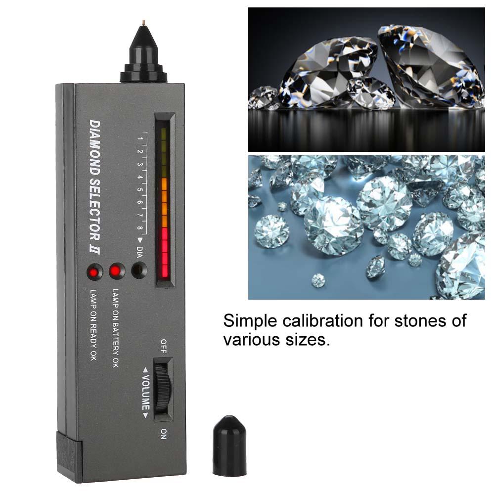 Ccdes Gemstone Diamond Tester, Moissanite Tester,Portable LED Audio Diamond Tester Jewelry Jewelry Gem Gemstone Selector Precision Tool